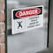 Signmission 7 in H x 10 in W, Vinyl Decal, Rectangle, Confined Space Enter By Permit Only OS-2PACK-DS-D-710-L-1094 - alternate 2